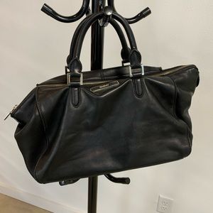 DKNY buttery soft black leather